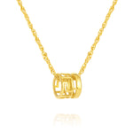 Load image into Gallery viewer, 18K Real Gold Movable Wheel Necklace
