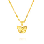 Load image into Gallery viewer, 18K Real Gold Butterfly Necklace