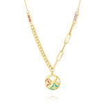 Load image into Gallery viewer, 18K Real Gold Multi Color Elegant Necklace