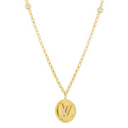 18K Real Gold Elegant L.V Necklace