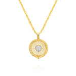 Load image into Gallery viewer, 18K Real Gold Elegant V.R.C Round Necklace