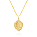 Load image into Gallery viewer, 18K Real Gold Jesus Frame Necklace