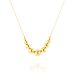 Load image into Gallery viewer, 18K Real  Gold Ball Seeds Necklace
