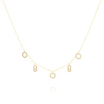 Load image into Gallery viewer, 18K Real Gold Hanging Stone Necklace
