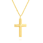 Load image into Gallery viewer, 18K Real Gold Red Jesus Cross Necklace
