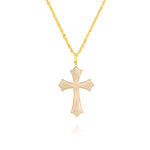 Load image into Gallery viewer, 18K Real Gold White Cross Necklace
