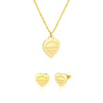 Load image into Gallery viewer, 18K Real Gold Elegant Heart Jewelry Set
