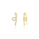 Load image into Gallery viewer, 18K Real Gold Snake Earrings
