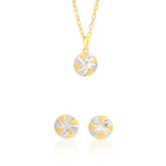 Load image into Gallery viewer, 18K Real Gold Screw Fine 2 Color Round Jewelry Set
