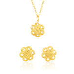 Load image into Gallery viewer, 18K Real Gold Screw Flower Jewelry Set
