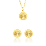 Load image into Gallery viewer, 18K Real Gold Screw Round Jewelry Set
