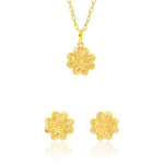 Load image into Gallery viewer, 18K Real Gold Screw Heart Flower Jewelry Set
