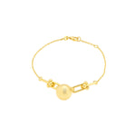 Load image into Gallery viewer, 18K Real Gold U-Linked Ball Bracelet

