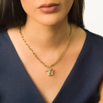 Load image into Gallery viewer, 18K Real Gold Elegant V.R.C Necklace
