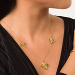 Load image into Gallery viewer, 18K Real Gold Elegant Flower Jewelry Set
