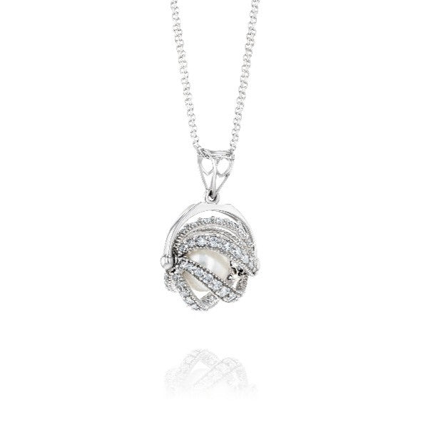 Diamond in hot sale motion necklace