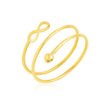 Load image into Gallery viewer, 18K Real Gold Adjustable Infinity Ring