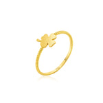 Load image into Gallery viewer, 18K Real Gold Leaf Ring