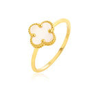 Load image into Gallery viewer, 18K Real Gold Elegant V.C White Ring