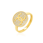Load image into Gallery viewer, 18K Real Gold Elegant C.H Stone Ring