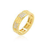 Load image into Gallery viewer, 18K Real Gold Elegant C.R Stone Ring