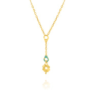 18K Real Gold Elegant Flower Jewelry Set