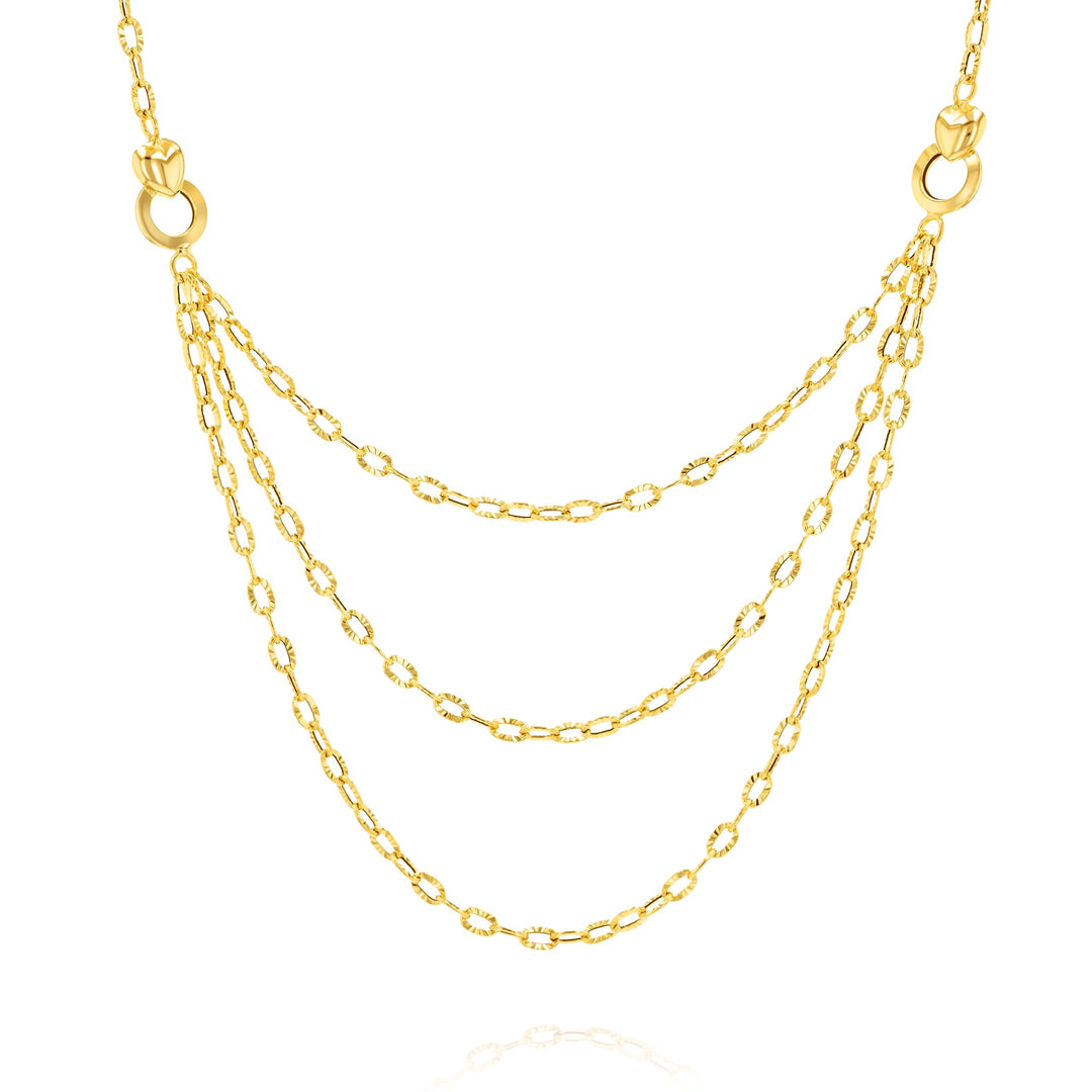 18K Real Gold Thin Layer Jewelry Set