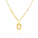 Load image into Gallery viewer, 18K Real Gold Circle Knot Jewelry Set