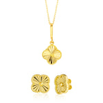 Load image into Gallery viewer, 18K Real Gold Elegant Flower Jewelry Set
