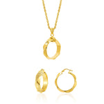 Load image into Gallery viewer, 18K Real Gold Round Jewelry Set
