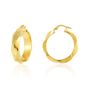 18K Real Gold Round Jewelry Set