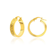 18K Real Gold Round Jewelry Set