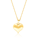 Load image into Gallery viewer, 18K Real Gold Heart Necklace
