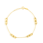 Load image into Gallery viewer, 18K Real Gold U-Linked Bracelet
