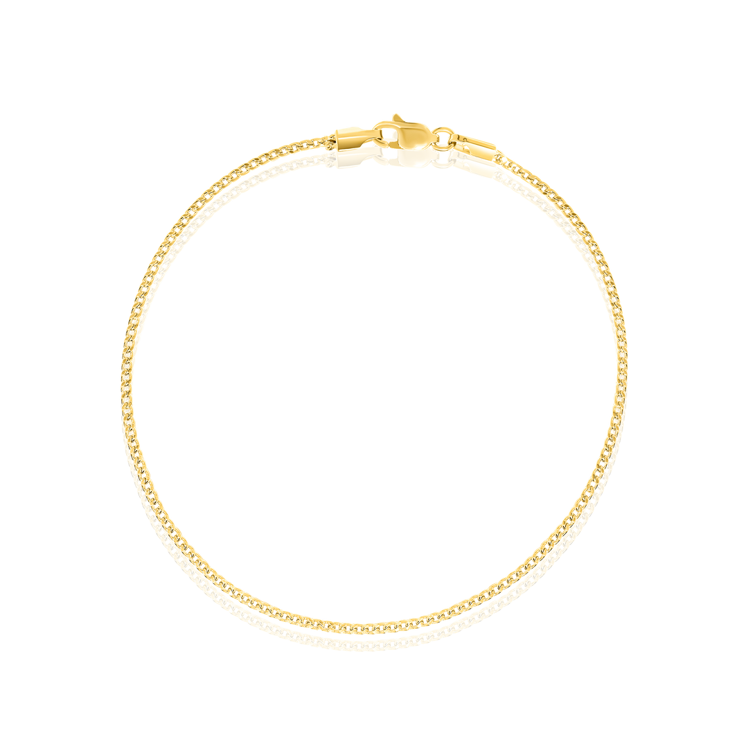 18K Real Gold Fine Linked Bracelet