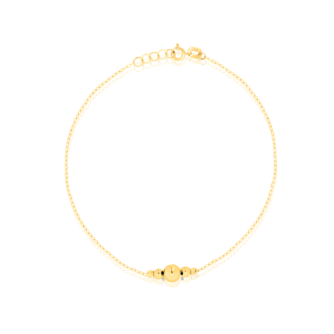 18K Real Gold Seed Bracelet