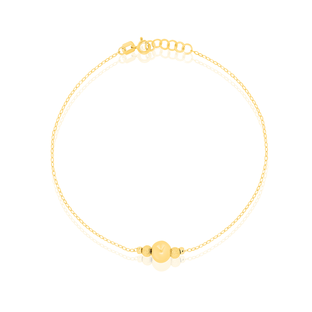 18K Real Gold Seed Bracelet