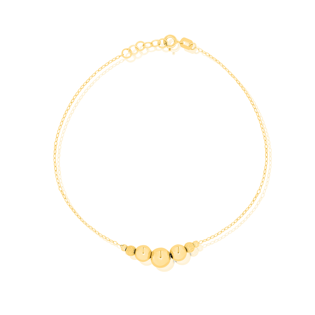 18K Real Gold Seed Bracelet