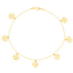 Load image into Gallery viewer, 18K Real Gold Round Anklet
