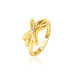 Load image into Gallery viewer, 18K Real Gold Star Stone Ring
