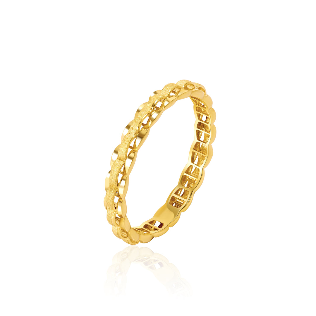 18K Real Gold Elegant Ring
