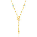 Load image into Gallery viewer, 18K Real Gold L.V Seed Necklace
