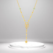 18K Real Gold L.V Seed Necklace