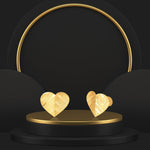 Load image into Gallery viewer, 18K Real Gold Heart Screw Earring Set
