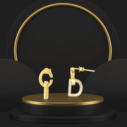 18K Real Gold C.D Earring Set