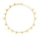 Load image into Gallery viewer, 18K Real Gold Star Anklet
