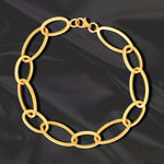 Load image into Gallery viewer, 18K Real Gold Oval Linked Bracelet
