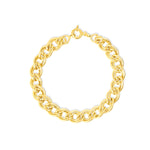 Load image into Gallery viewer, 18K Real Gold Thick Linked Bracelet
