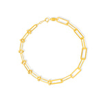Load image into Gallery viewer, 18K Real Gold U-Linked Bracelet
