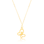 Load image into Gallery viewer, 18K Pure Gold Butterfly Fine Necklace
